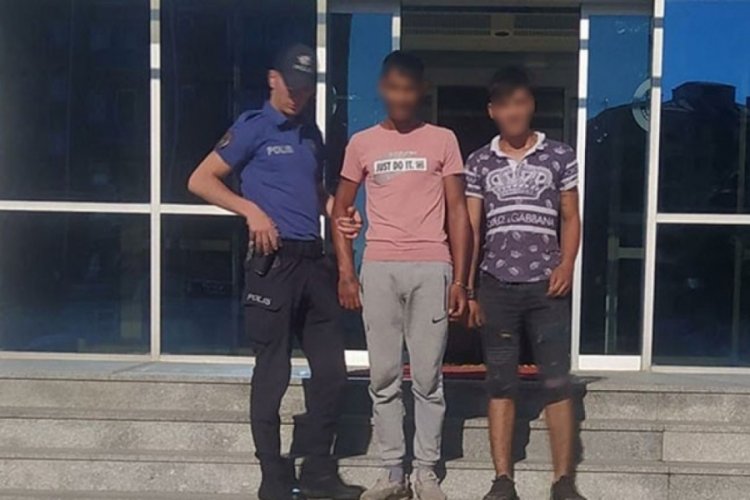 40 bin liralık kablo &ccedil;alan biri &ccedil;ocuk 2 kişi tutuklandı