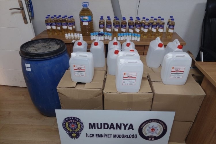 Bursa'da sahte alkol operasyonunda 1 kişiye g&ouml;zaltı