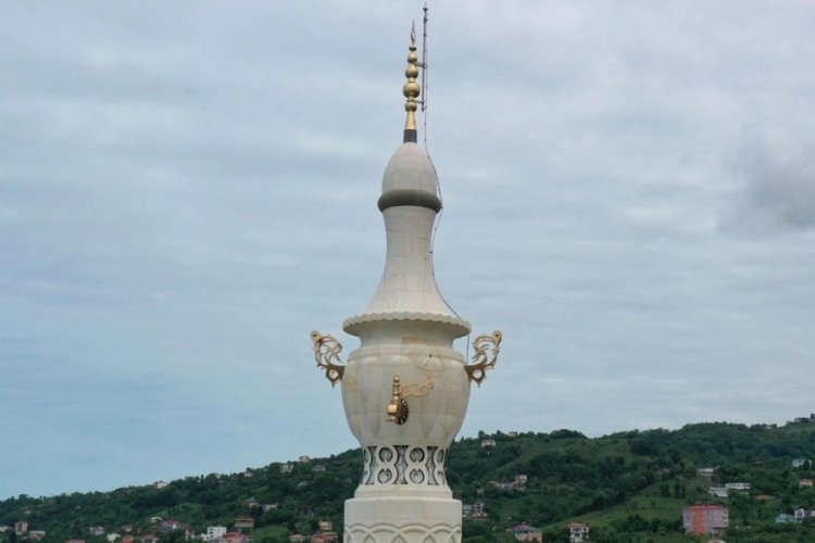 Giresun'da semaver şeklinde cami minaresi 4,5 yılda tamamlandı