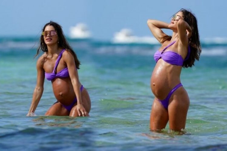 Camila Coelho kendini denize bıraktı