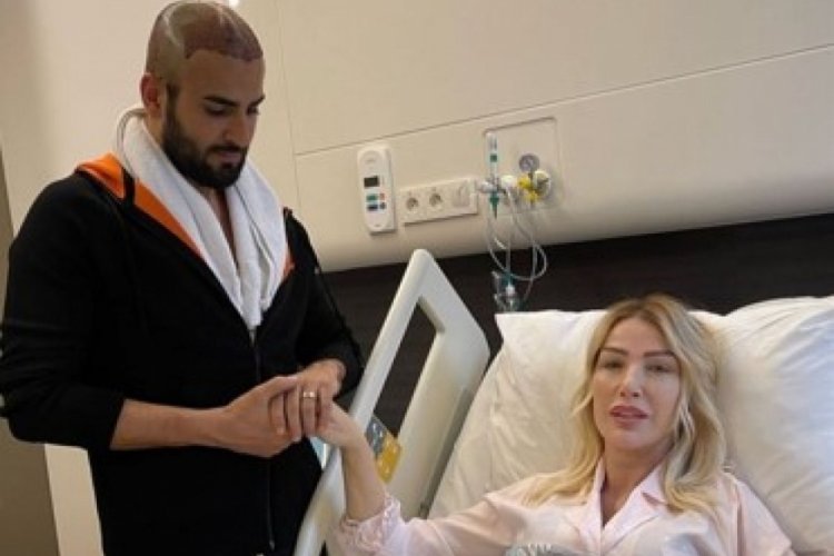 Seda Sayan silikonlarını yeniletirken, eşi &Ccedil;ağlar &Ouml;kten de sa&ccedil; ektirdi