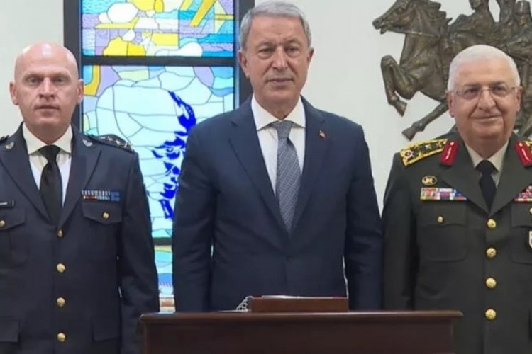 Hulusi Akar, Kosova G&uuml;venlik Kuvveti Komutanı'nı kabul etti
