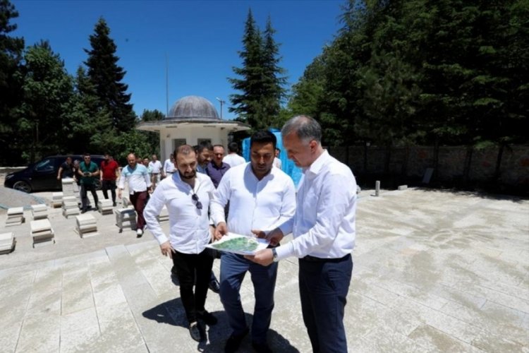 Bursa İneg&ouml;l'de Turgut Alp T&uuml;rbesinin Restorasyon &Ccedil;alışmaları devam ediyor