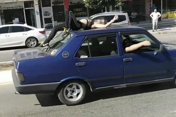 Sultanbeyli'de esnafa, ara&ccedil;lara zarar veren kadın ortalığı birbirine kattı
