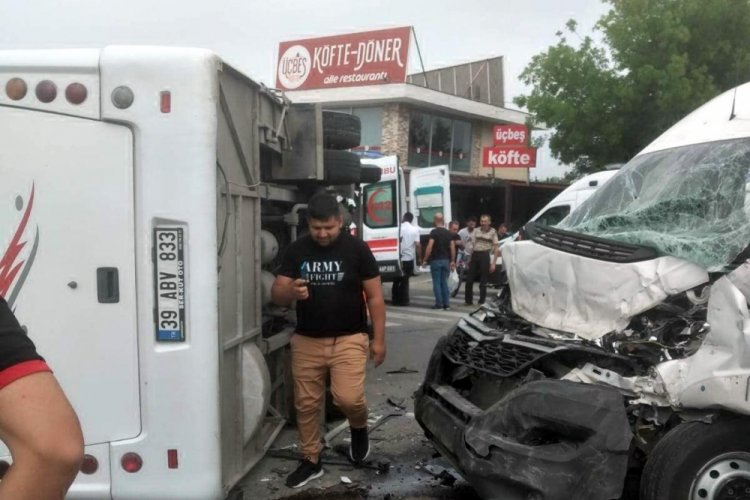 Kırklareli'de feci kaza: 11 yaralı