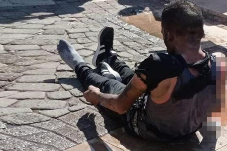 Gaziantep'te &uuml;zerine benzin d&ouml;ken adam kendini ateşe verdi