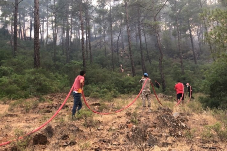 MSB: TSK, Marmaris'teki yangında t&uuml;m imkanlarıyla g&ouml;rev yaptı
