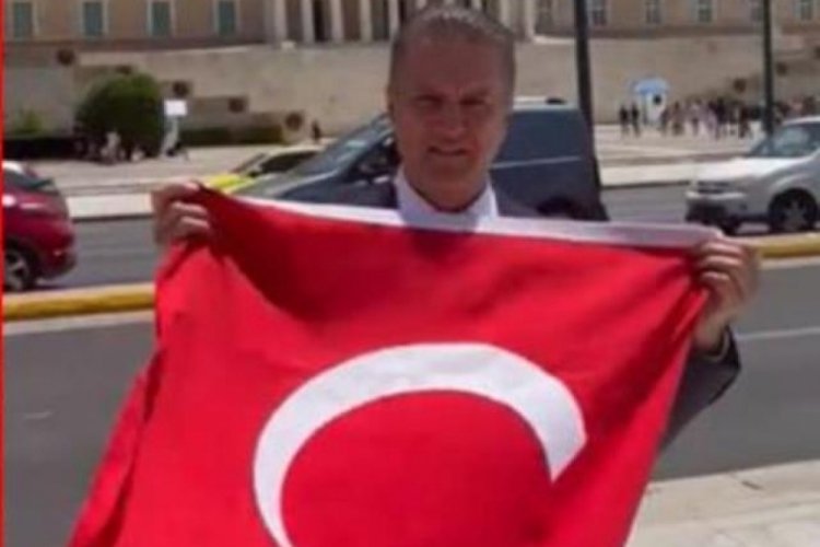Mustafa Sarıg&uuml;l, Yunanistan'da T&uuml;rk bayrağı a&ccedil;masının ardından saldırıya uğradı