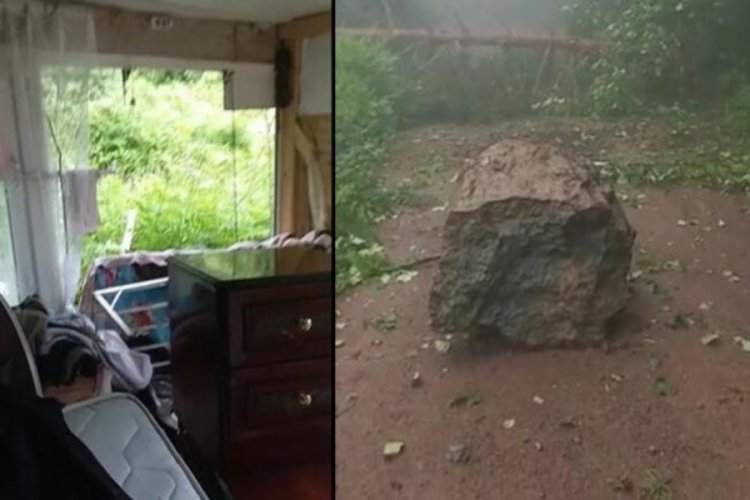 Artvin'de heyelan b&uuml;y&uuml;k paniğe yol a&ccedil;tı