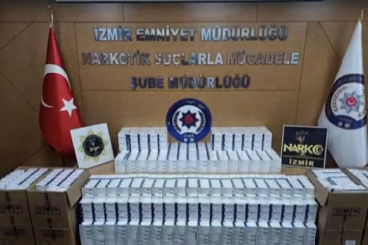 İzmir'de  3 ayrı ara&ccedil;ta sentetik ecza hap ele ge&ccedil;irildi