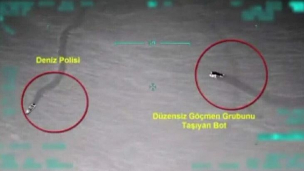 62 ka&ccedil;ak g&ouml;&ccedil;men İHA yardımı ile yakalandı