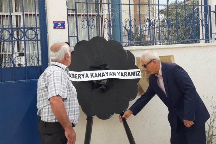 Balkan Rumeli Konfederasyonu &uuml;yelerinden Yunan Konsolosluğu &ouml;n&uuml;ne &ccedil;elenk