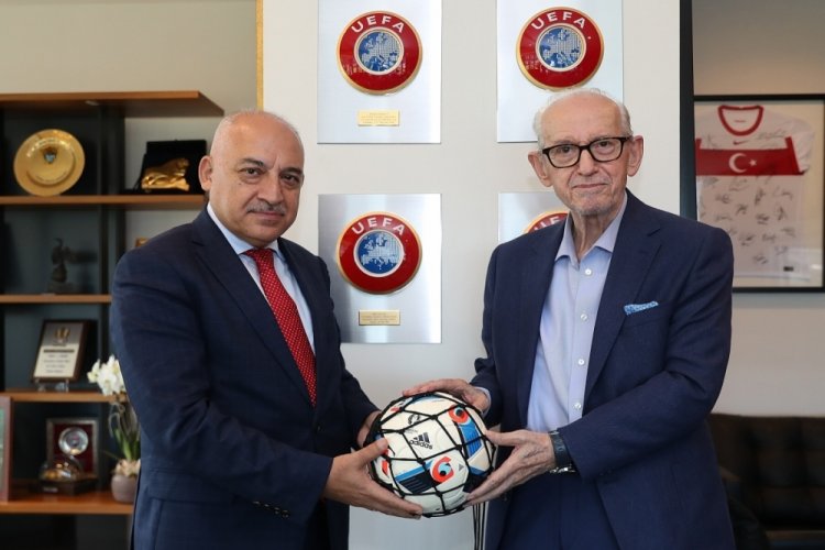 Şenes Erzik, TFF Başkanı B&uuml;y&uuml;kekşi'yi ziyaret etti