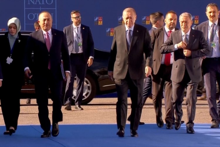 Cumhurbaşkanı Erdoğan, NATO Zirvesi'nin yapılacağı alana geldi