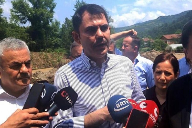 Bakan Kurum, selin vurduğu Karab&uuml;k'te incelemeler yapıyor