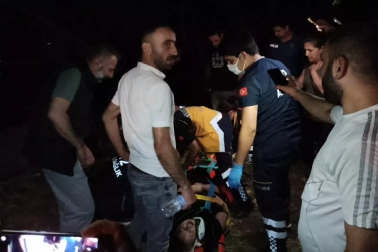 Bursa dev &ccedil;am ağacı ailenin &uuml;zerine devrildi: 1'i &ccedil;ocuk 2 yaralı