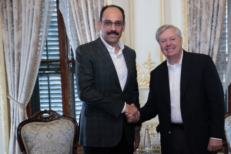 S&ouml;zc&uuml; Kalın, ABD'li senat&ouml;r Graham ile g&ouml;r&uuml;şt&uuml;
