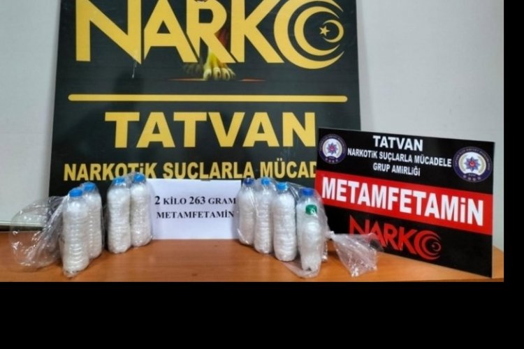 2 kilo 263 gram metamfetamin ele ge&ccedil;irildi