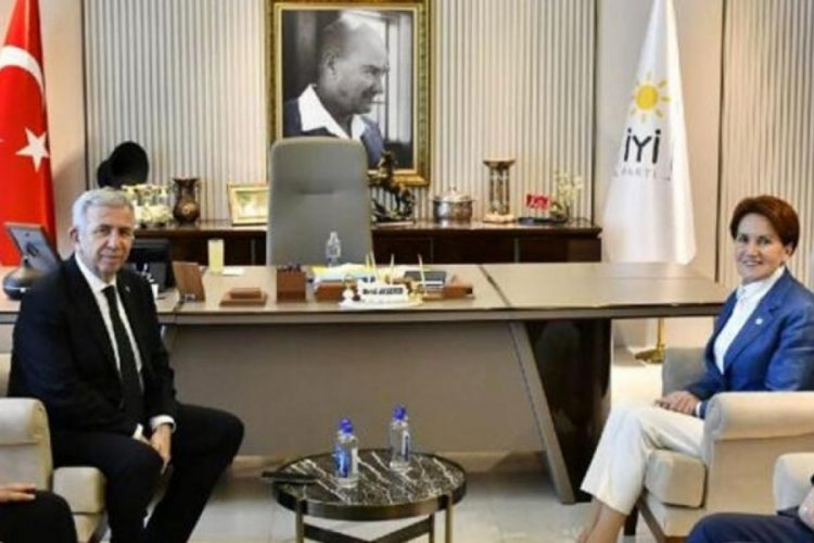 Akşener, Mansur Yavaş ile bir araya geldi