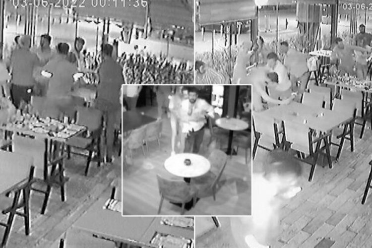 Mekanda kavga &ccedil;ıktı, bardakla k&ouml;r etti