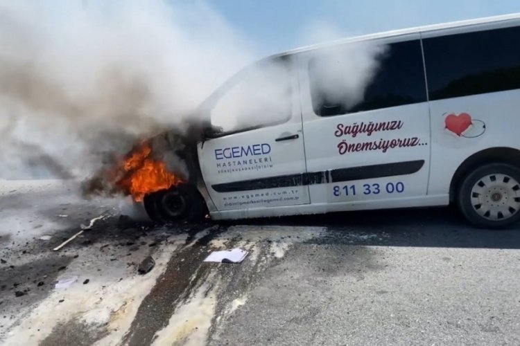 Aydın'da ara&ccedil; yangını araziye sı&ccedil;radı