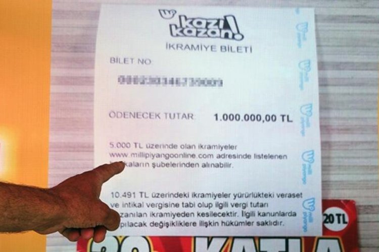 20 liraya verdi 1 milyon liralık ikramiye kazandı