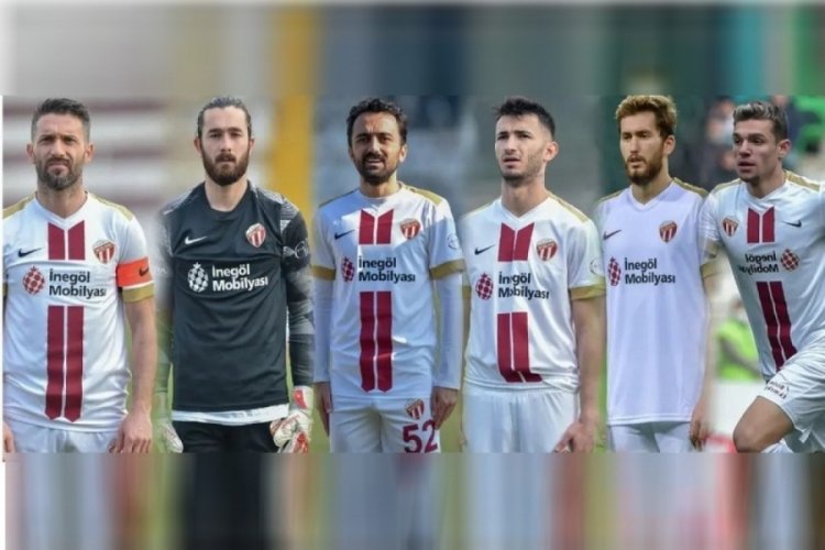 İneg&ouml;lspor'da 6 fulbolcu ile yollar ayrıldı