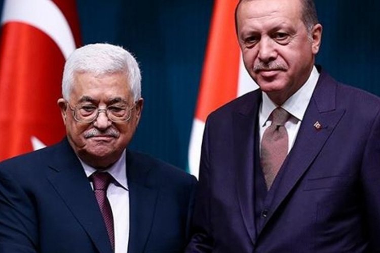 Cumhurbaşkanı Erdoğan, Filistin Devlet Başkanı Abbas ile g&ouml;r&uuml;şt&uuml;