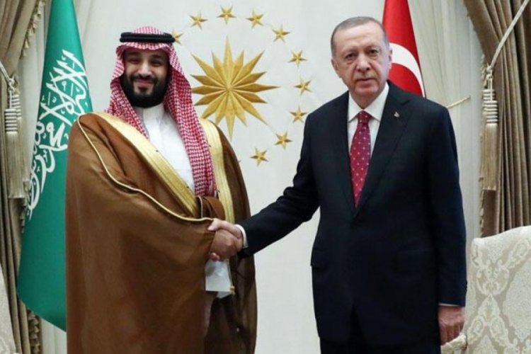Cumhurbaşkanı Erdoğan ile Veliaht Prens Selman g&ouml;r&uuml;şt&uuml;