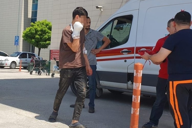 Bursa'da elini kıyma makinesine kaptıran &ccedil;ocuk yaralandı