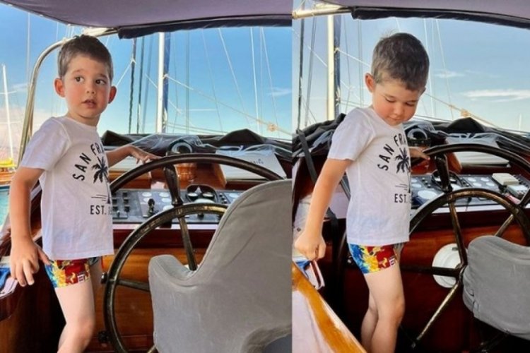 Burak &Ouml;z&ccedil;ivit ile Fahriye Evcen'in oğulları Karan d&uuml;menin başına ge&ccedil;ti!