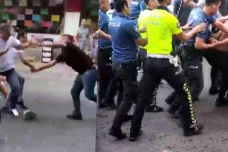 'Suriyeliler polise saldırdı' iddiasıyla ilgili Emniyet'ten a&ccedil;ıklama geldi