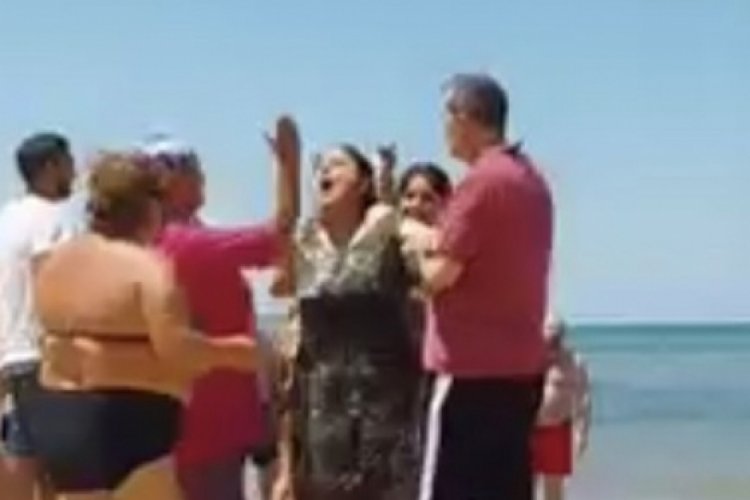 Kalp masajı yapılırken şoka giren anneye tokat