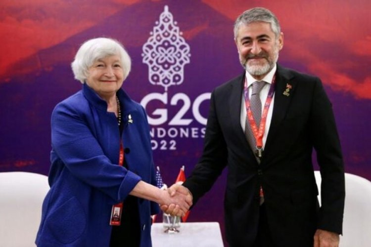 Bakan Nebati, ABD Hazine Bakanı Yellen ile g&ouml;r&uuml;şme sağladı