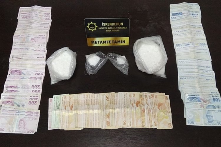 Hatay İskenderun'da 1 kilo 40 gram metamfetamin ele ge&ccedil;irildi