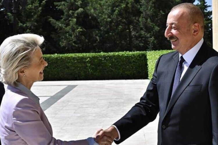 Azerbaycan Cumhurbaşkanı Aliyev, AB Komisyonu Başkanı'nı kabul etti