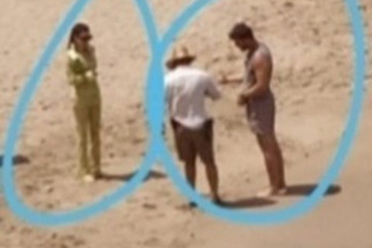 Beren Saat ile Kıvan&ccedil; Tatlıtuğ sette buluştu