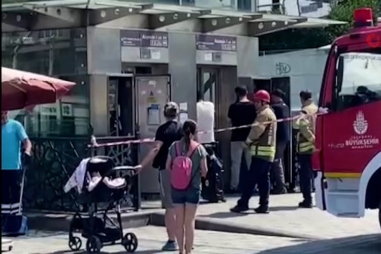 Taksim'de korku dolu anlar!