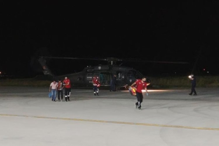 15 yaşındaki gen&ccedil; polis helikopteriyle hastaneye taşındı