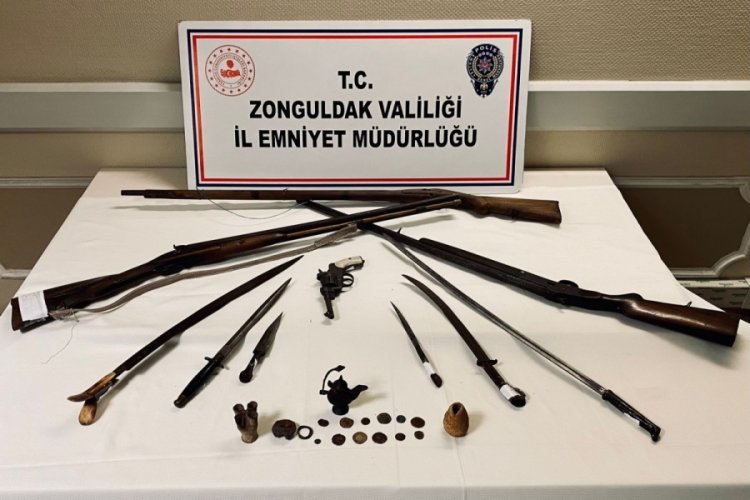 Tarihi eser ka&ccedil;ak&ccedil;ısı yakalandı