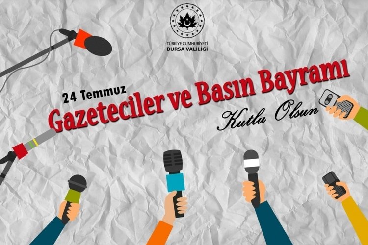 Bursa Valiliği'nden Basın bayramı mesajı