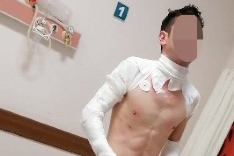 Ambulans ge&ccedil; gelince kendini yaktı
