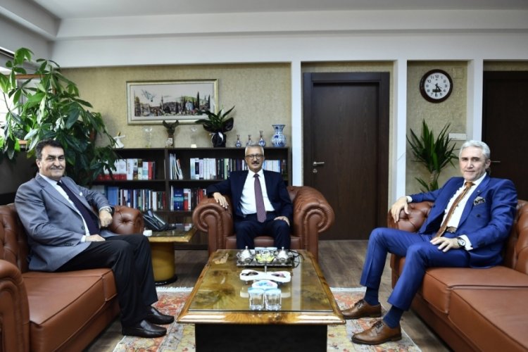 Mustafa D&uuml;ndar Başsavcı Solmaz'a hayırlı olsun ziyaretinde bulundu