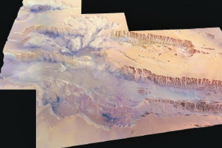 G&uuml;neş Sistemi'ndeki en b&uuml;y&uuml;k kanyon g&ouml;r&uuml;nt&uuml;lendi