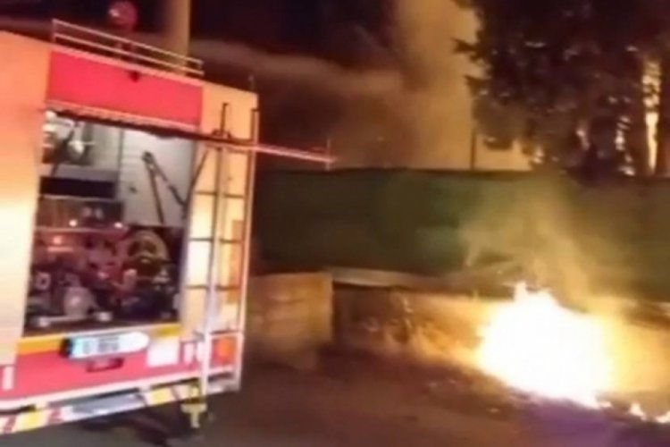 Bursa'da trafo bomba gibi patladı
