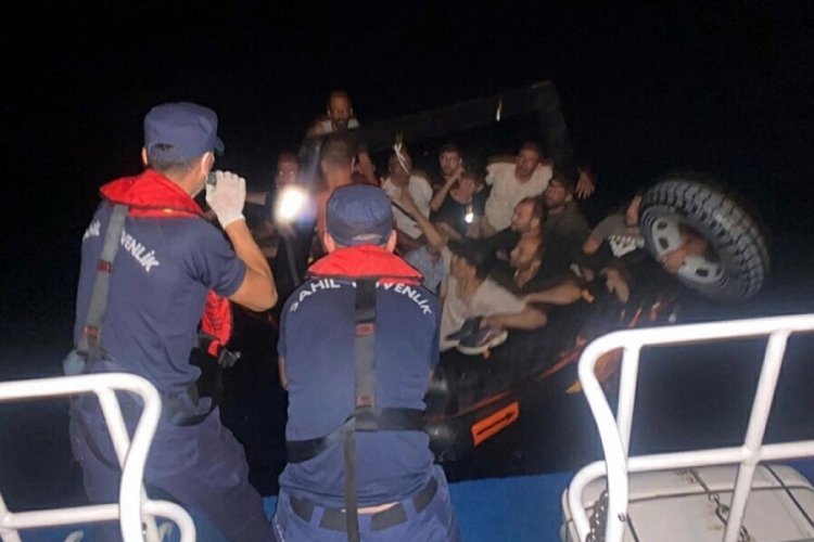 Muğla Dat&ccedil;a'da 77 ka&ccedil;ak g&ouml;&ccedil;men yakalandı