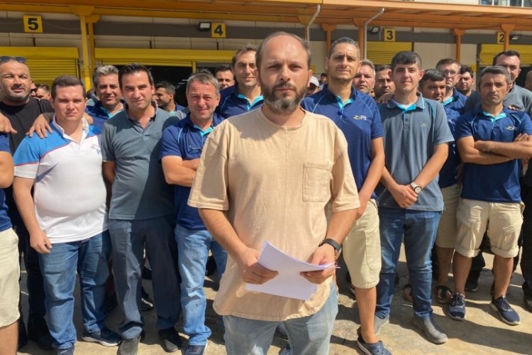 Bursa'da PTT &ccedil;alışanları 'sefalet s&ouml;zleşmesine hayır!' dedi