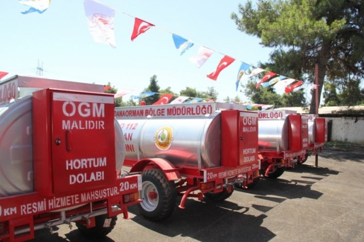 Orman yangınlarına erken m&uuml;dahale i&ccedil;in su tankeri dağıtıldı