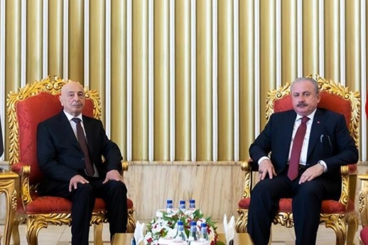 TBMM Başkanı Şentop'dan Libyalı mevkidaşıyla g&ouml;r&uuml;şme