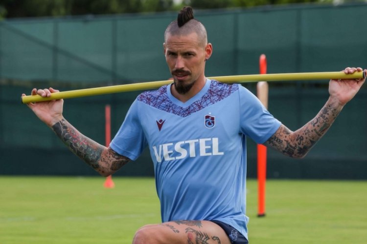 Trabzonspor'un oyuncusu Hamsik'te kas yaralanması tespit edildi